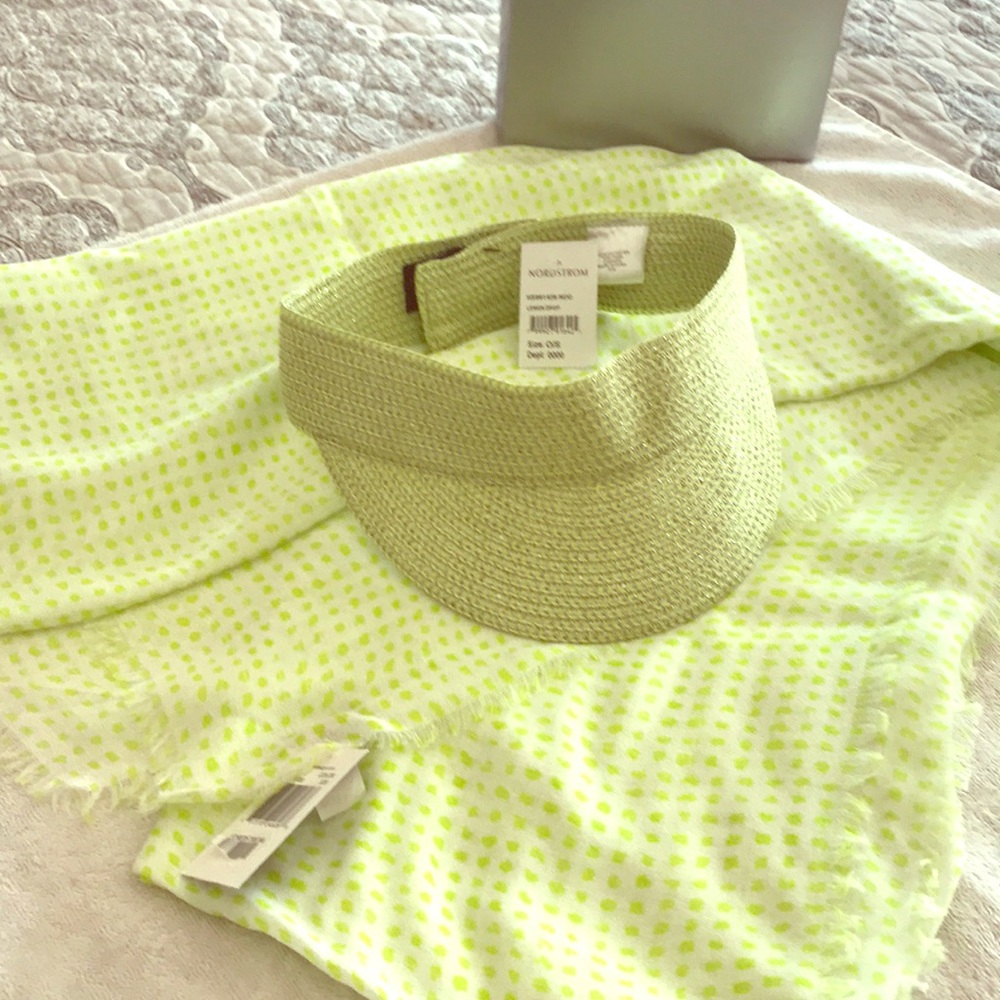 Scarf and visor set